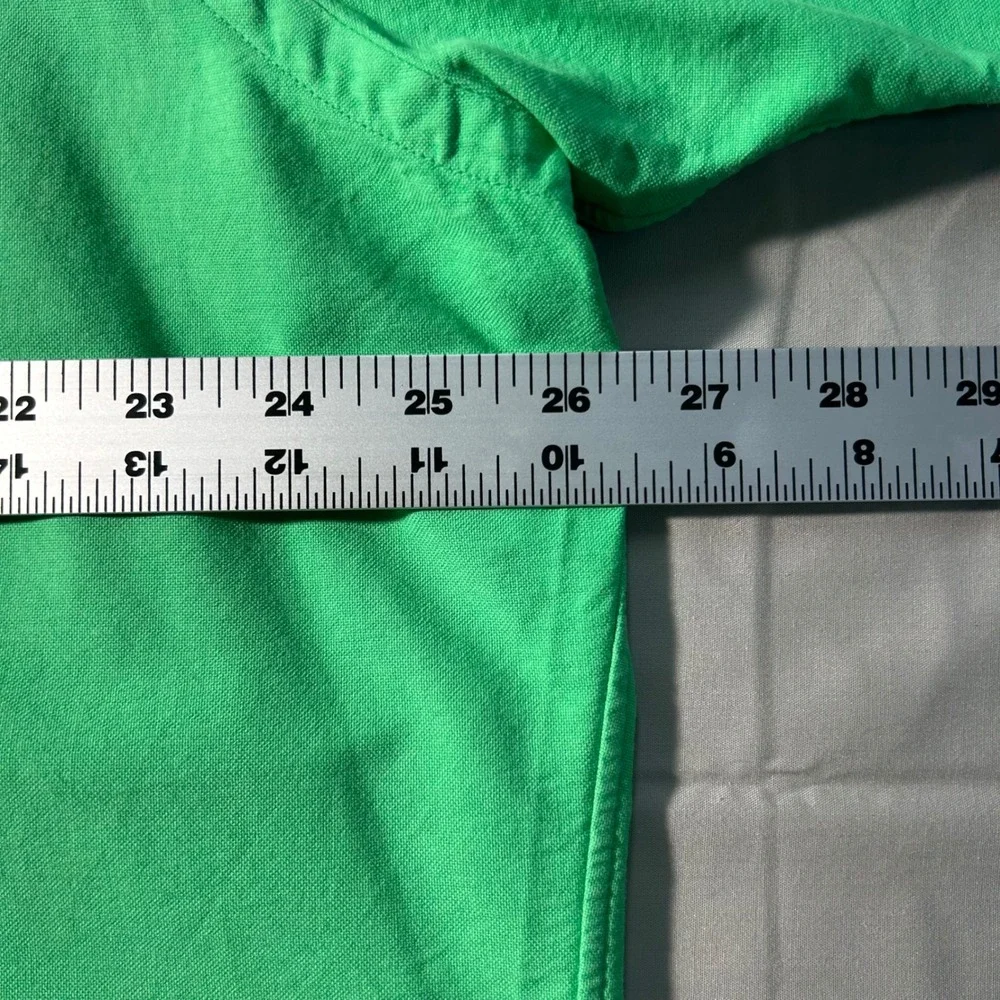 Ralph Lauren Button Down Shirt Mens XXL Green Cotton Preppy Classic Fit - Picture 12 of 16